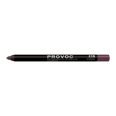 Полуперманентный гелевый карандаш для губ Provoc 219 Aventurine (какао)