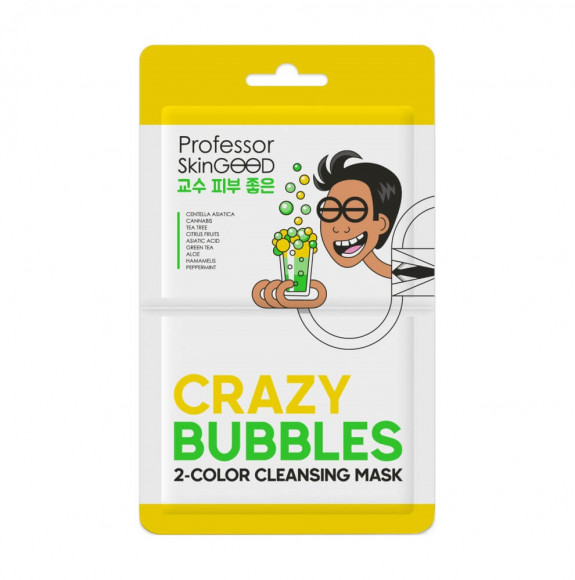 Маска для лица Professor SkinGOOD пузырьковая - Crazy Bubbles 2 Color Cleansing Mask