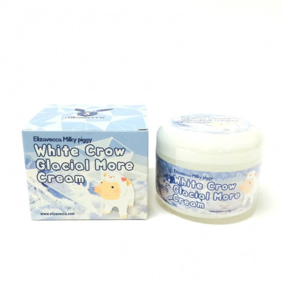 Крем для лица Elizavecca осветляющий "белая ворона" - White Crow Glacial More Cream, 100 мл