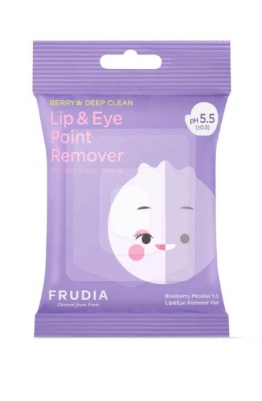 Мицеллярные диски для снятия стойкого макияжа с глаз и губ FRUDIA - Frudia Blueberry Micellar 5.5 Lip & Eye Remover Pad