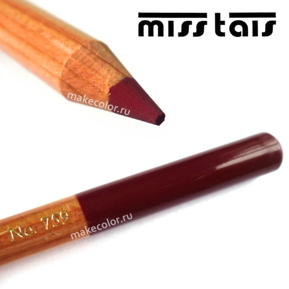 Карандаш для губ Miss Tais (Чехия) №759 тёмный бордовый