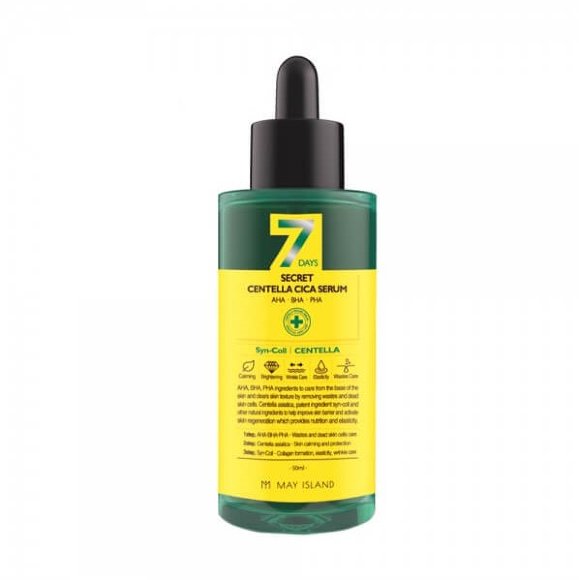 Кислотная сыворотка для лица May Island для проблемной кожи - 7 Days Secret Centella Cica Serum AHA/BHA/PHA, 50 мл