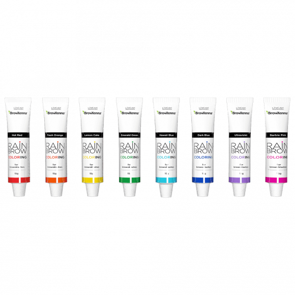 [Истекающий срок годности] Набор цветных пигментов прямого действия BrowXenna - RainBrow Coloring