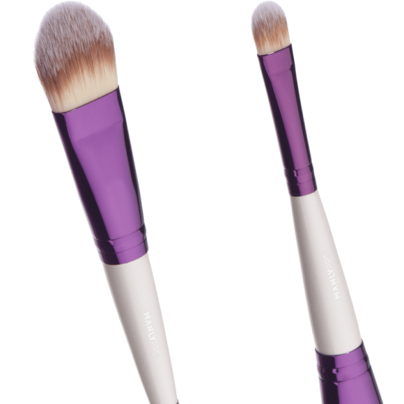 Кисть двусторонняя Manly Pro для тональной основы и консилера К81