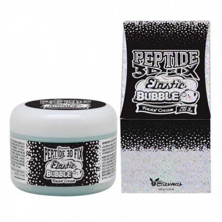 Крем для лица Elizavecca пептидный для сухой и зрелой кожи - Peptide 3D Fix Elastic Bubble Facial Cream, 100 мл