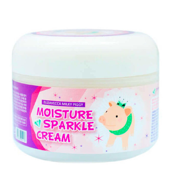 Крем для лица Elizavecca увлажняющий для сияния кожи - Milky Piggy Moisture Sparkle Cream, 100 мл