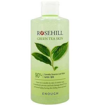 Тонер для лица Enough с экстрактом зеленого чая - Rosehill Green Tea Skin 90%, 300 мл