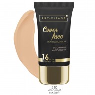 Тональный крем ART-VISAGE устойчивый матирующий "Cover Face" - 210 холодный бежевый Тональный крем ART-VISAGE устойчивый матирующий "Cover Face" - 210 холодный бежевый