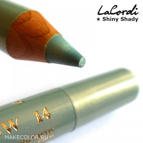 Тени-карандаш "Shiny Shady" №14 Зеленое яблоко LaCordi