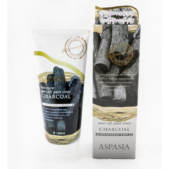 Маска-пленка для лица Aspasia с черным углем - Moisture Peel Off Pack Clear Charcoal, 180 мл