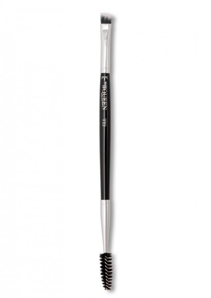 Кисть для бровей MakeUp Queen скошенная+ершик - T19