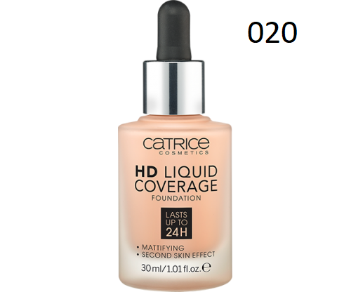 Тональная основа CATRICE HD Liquid Coverage Foundation 020 розовый беж
