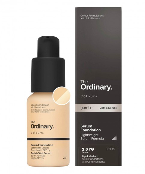 Тональная основа The Ordinary - Serum Foundation - 2.0 YG Light Medium, 30 мл