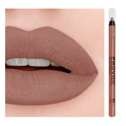 Полуперманентный гелевый карандаш для губ Provoc 803 Zealess (кофейно-бежевый нюд) Полуперманентный гелевый карандаш для губ Provoc 803 Zealess (кофейно-бежевый нюд)