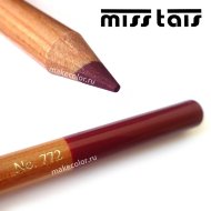 Карандаш для губ Miss Tais (Чехия) №772 темный бордово-коричневый Карандаш для губ Miss Tais (Чехия) №772 темный бордово-коричневый