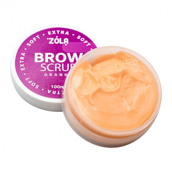 Скраб для бровей Zola Апельсин - Brow Scrub Extra Soft Orange, 100 мл