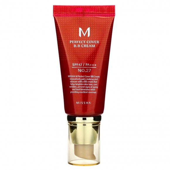 BB крем Missha - M Perfect Cover B.B Cream (SPF42 PA+++) тон 27, 50 мл