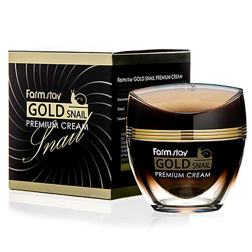 Крем для лица премиальный Farm Stay с золотом и муцином улитки -  Gold Snail Premium Cream, 50 мл