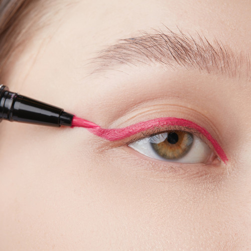 Подводка-фломастер для век Lamel Professional - MEDUZA Brush Eyeliner, тон 403 Розовая Подводка-фломастер для век Lamel Professional - MEDUZA Brush Eyeliner, тон 403 Розовая