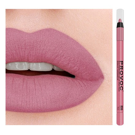 Полуперманентный гелевый карандаш для губ Provoc 806 Roziz (лилово-розовый нюд) Полуперманентный гелевый карандаш для губ Provoc 806 Roziz (лилово-розовый нюд)