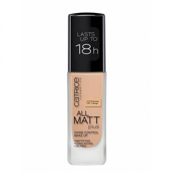 Тональная основа CATRICE All Matt Plus Shine Control 027 Amber Beige - Ванильный