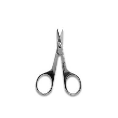 Ножницы для работы с бровями BrowXenna серебро