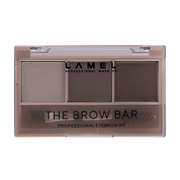 Набор теней для бровей Lamel Professional - The Brow Bar, тон 402 темно-коричневый