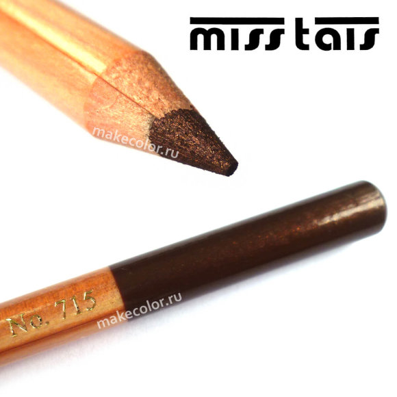 Карандаш для глаз Miss Tais (Чехия) №715 темно-коричневый перламутровый