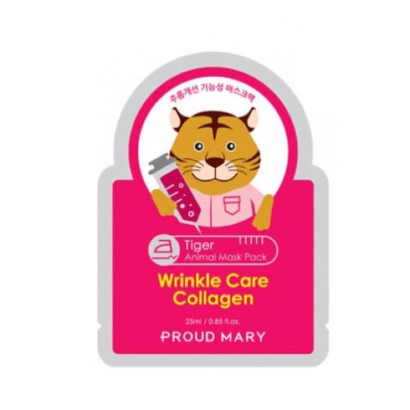 Маска для лица Proud Mary против морщин -  Tiger Animal Mask Pack Anti-Wrinkle Collagen
