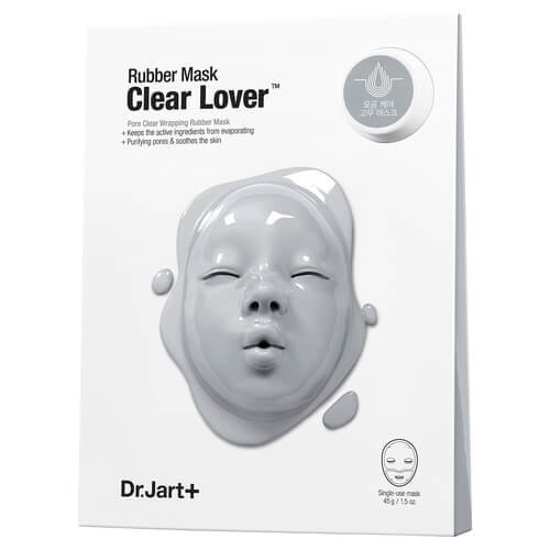 Альгинатная маска для лица Dr.Jart+ Rubber Mask Clear Lover моделирующая, с эффектом сужения пор 