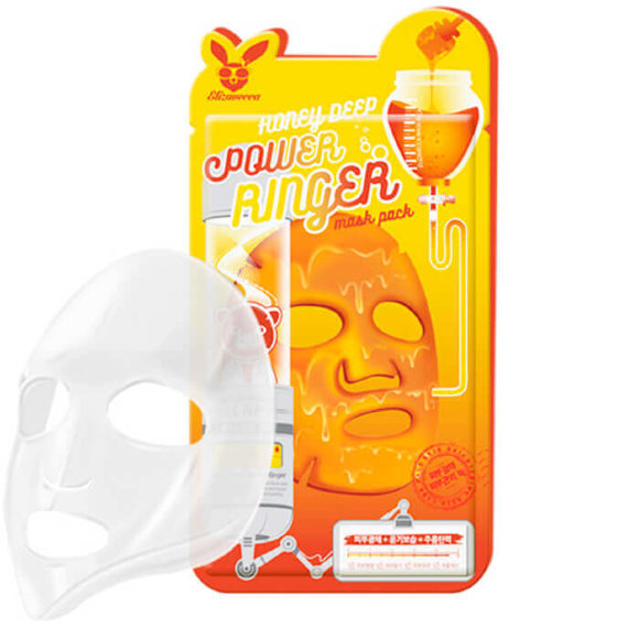 Маска для лица Elizavecca с экстрактом мёда - Honey Deep Power Ringer Mask Pack