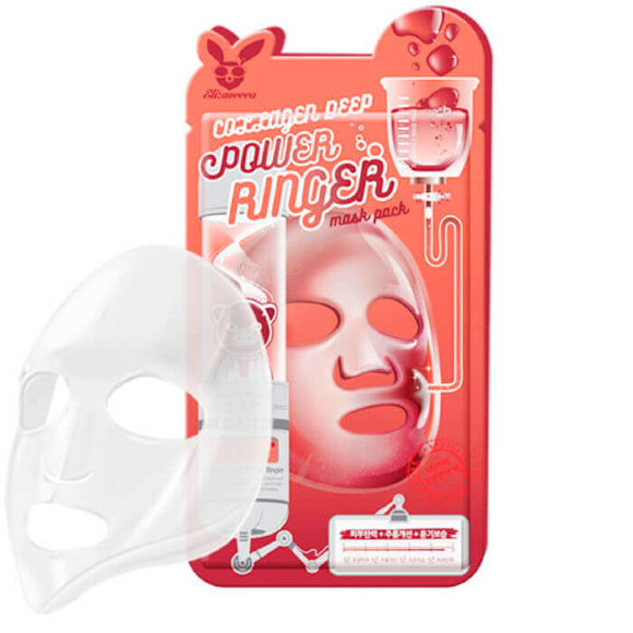 Маска для лица Elizavecca с коллагеном - Collagen Deep Power Ringer Mask Pack