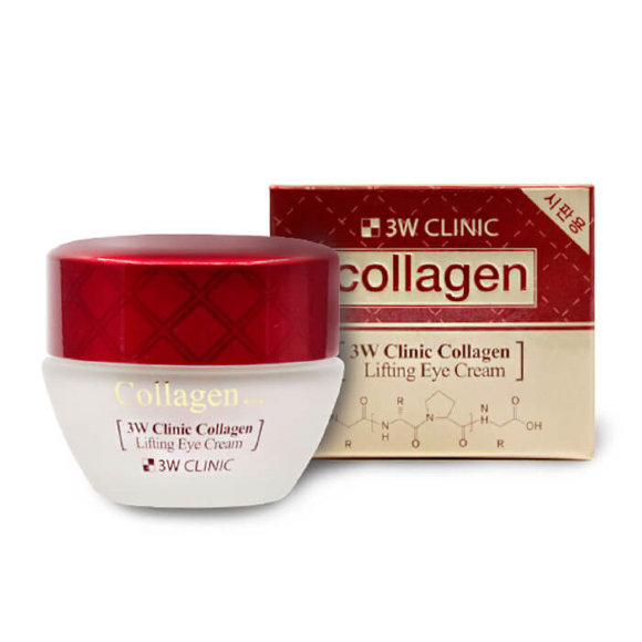 Крем для глаз 3W CLINIC коллагеновый лифтинг - Collagen Lifting Eye Cream, 35 гр