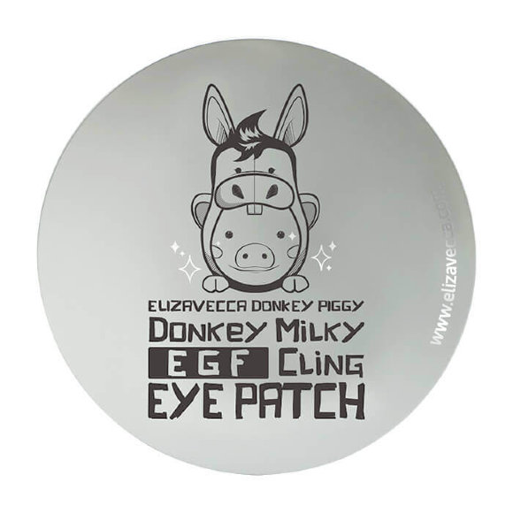 Патчи для глаз Elizavecca с ослиным молоком - Donkey Piggy Donkey Milky EGF Cling Eye Patch