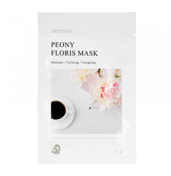 Маска для лица с экстрактом пиона detoskin разглаживающая - Peony Floris Mask