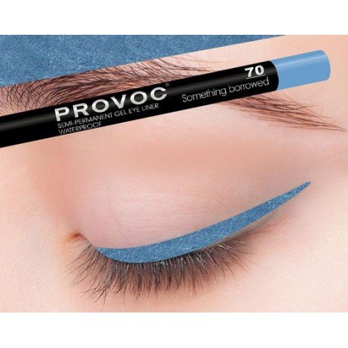 Полуперманентный гелевый карандаш для глаз Provoc 70 Something borrowed (небесно-голубой)