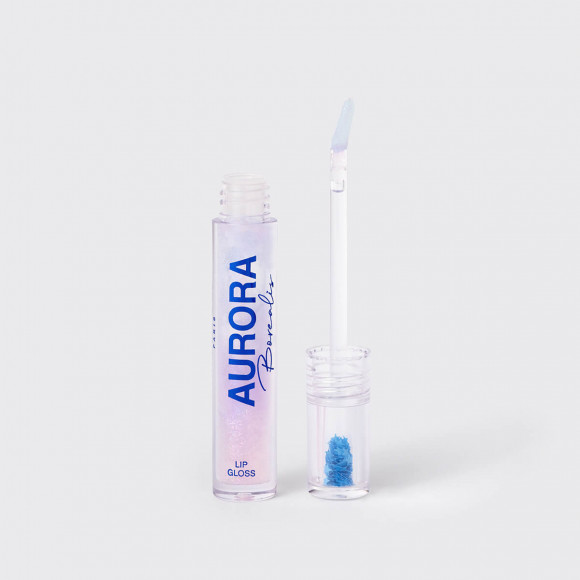 Блеск для губ VIVIENNE SABO - Aurora Borealis - Lip Gloss - 03 Прозрачный с розовыми, голубыми, золотистыми частицами