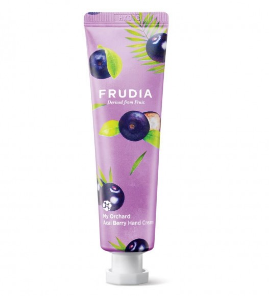 Крем для рук с ягодами асаи FRUDIA питательный - Squeeze Therapy Acai Berry Hand Cream, 80 г 