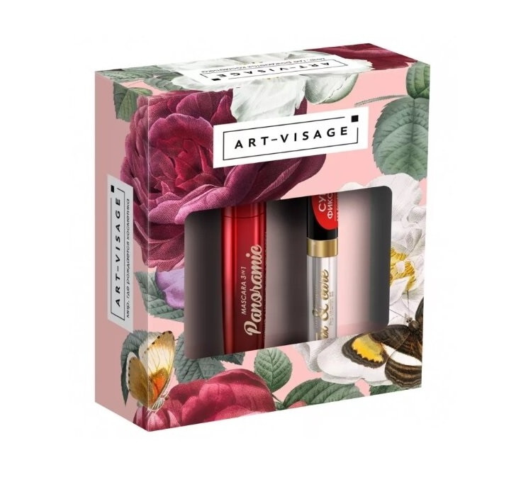 Подарочный набор ART-VISAGE - Тушь для ресниц "Panoramic" + гель для ...