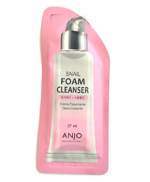 [Истекающий срок годности] Пенка для умывания ANJO Professional с экстрактом муцина улитки - Snail Foam Cleanser, 27 гр