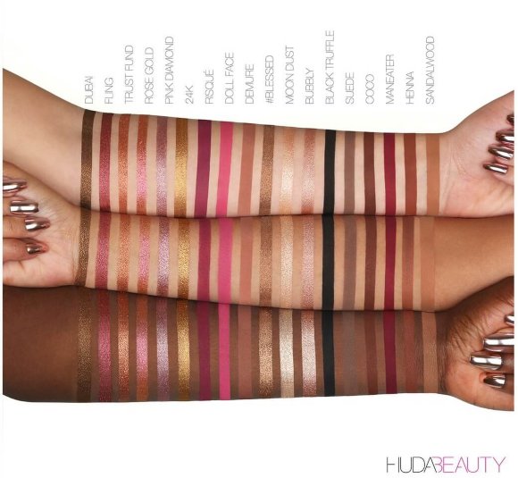 Палетка теней Huda Beauty - Rose Gold Remastered Palette