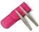 Набор пинцетов для бровей Tweezerman скошенный и точечный в чехле - Petite Tweeze Set Pink Case