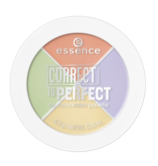 Палетка консилеров Essence 4 в 1 correct to perfect 