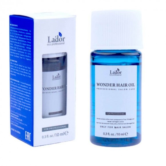 Масло для волос Lador увлажняющее - Wonder Hair Oil, 10 мл