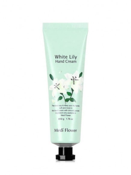 Крем для рук Medi Flower с ароматом белой лилии - White Lily Hand Cream, 50 г