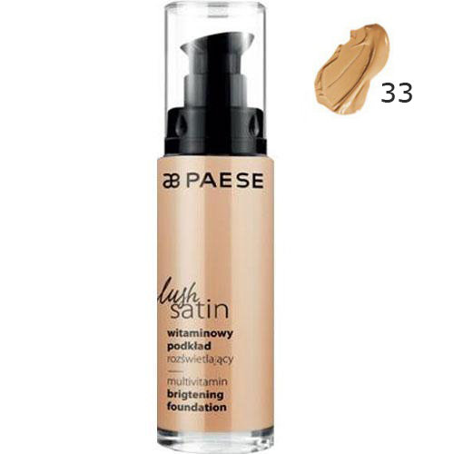Выравнивающий тональный крем Paese Lush Satin 33 Золотой бежевый
