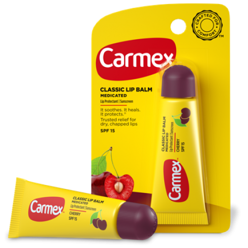 Бальзам для губ Carmex с ароматом вишни (SPF15), туба в блистере