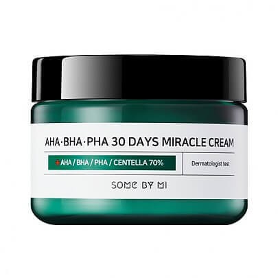 Крем для лица Some By Mi для проблемной кожи с кислотами и центеллой - AHA-BHA-PHA 30 Days Miracle Cream