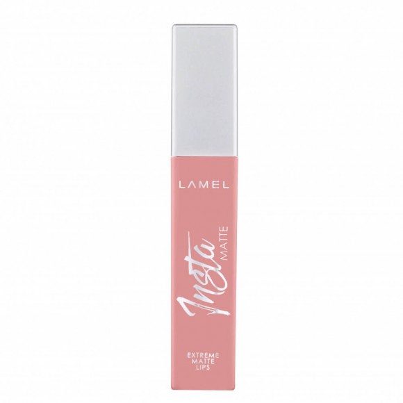 Жидкая матовая помада для губ Lamel Professional - INSTA Matte Liquid Lipstick 401 Бежевый нюд
