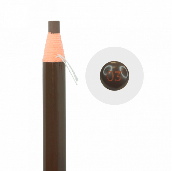 Контурный карандаш для бровей BrowXenna не требующий заточки - 03 Dark Brown/Темно-коричневый